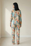 Zivame Buttersoft Knit Poly Pyjama Set - Ethereal Gr — thumbnail 3